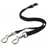 Pavadžio šakotuvas Couple leash nylon Black