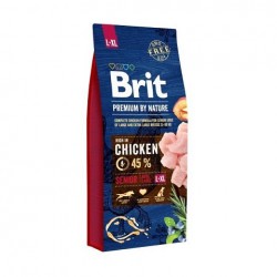 Brit premium By Nature Senior L/XL maistas šunims