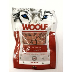 WOOLF Soft Beef Chunkies jautienos skanėstai šunims