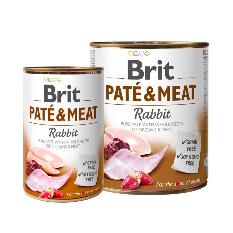 BRIT CARE Rabbit Pate & Meat konservai šunims