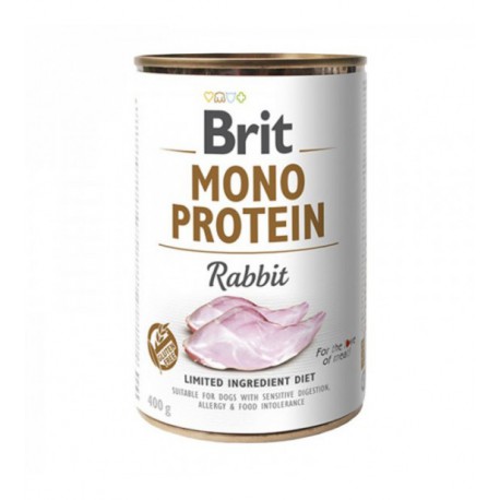 BRIT CARE Mono Protein Rabbit konservai šunims