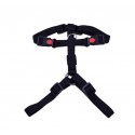 Petnešos Gyvūnui Harness 3x Adjustable Nylon (Juodos)