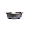 Neslystantis metalinis dubenėlis Anti Skid Bowl with Print (pilkas)