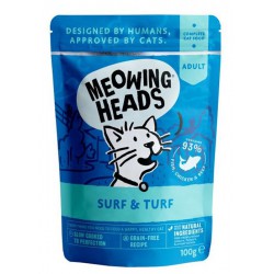 Meowing Heads Supurr Surf and Turf konservai katėms
