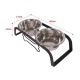 Stovas su dubenėliais šunims Rosewood Pet Bone Shaped Iron Double Diner