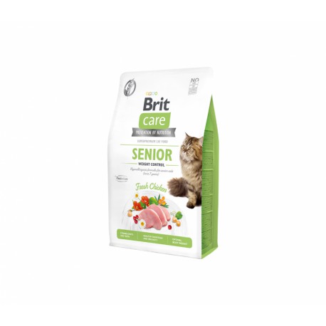 Brit Care Cat GF Senior Weight Control sausas maistas katėms