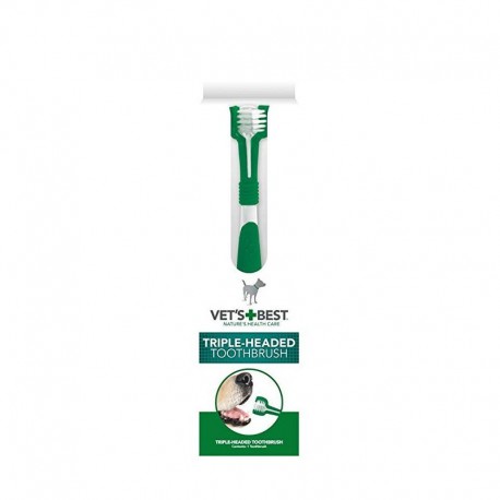 Dantų šepetėlis šunims Vet's Best Triple Headed Toothbrush Toothbrush