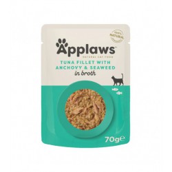 Applaws Cat Tuna Fillet & Whole Anchovy Pouch