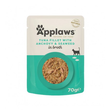 APPLAWS CAT TUNA FILLET & WHOLE ANCHOVY POUCH