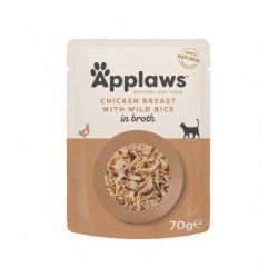 APPLAWS CAT CHICKEN BREAST & WILD RICE POUCH