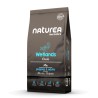 NATUREA GRAIN FREE WETLAND DUCK MAISTAS ŠUNIMS su antiena