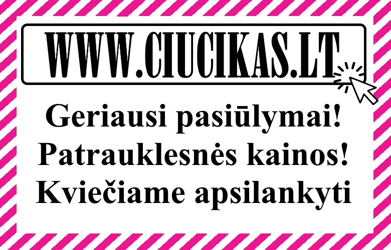 www.ciucikas.lt apsipirkite internetu, ypač greitas pristatymas, nemokamas siuntimas nuo 25 eurų